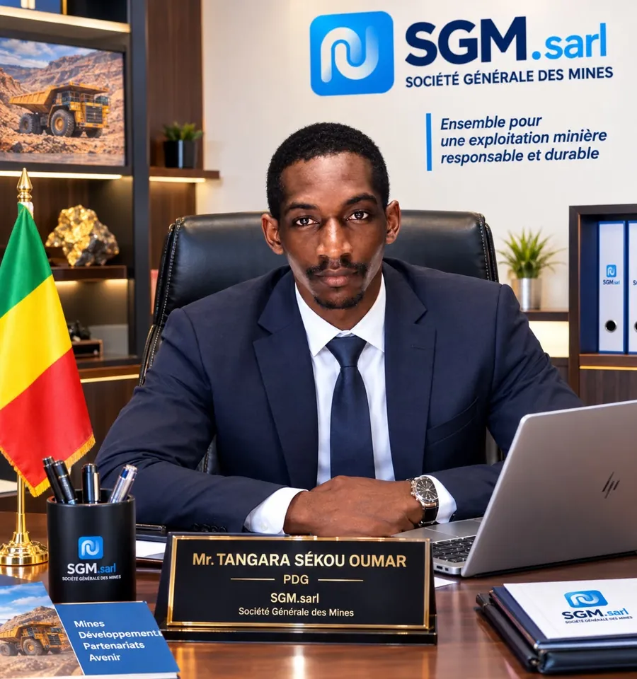 Tangara Sékou Oumar, PDG de SGM.SARL, à son bureau
